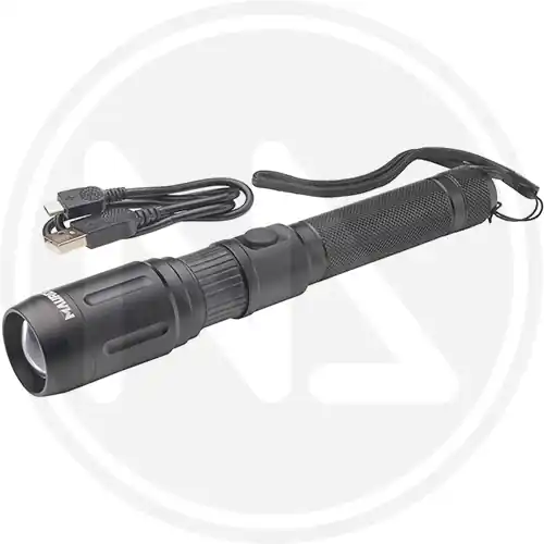 Betrouwbaar TORCIA LED A BATTERIA RICARICABILE CON ZOOM MAURER