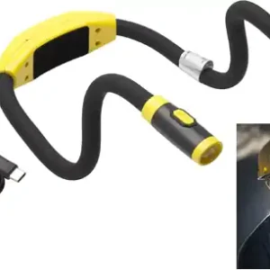 TORCIA LED DA COLLO BATTERIA MAURER RICARICABILE USB-CF. BLISTER Exclusieve Aanbieding