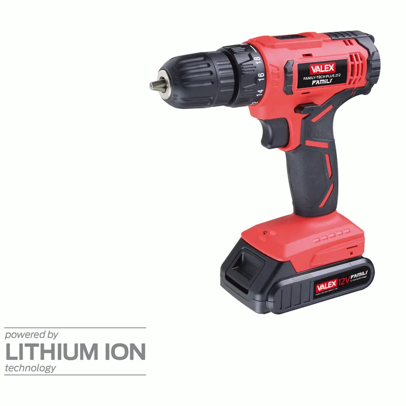 Tijdelijk Beschikbaar TRAPANO AVVITATORE A BATTERIA AL LITIO FAMILY-TECH PLUS 112