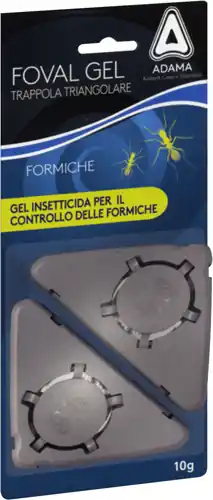 TRAPPOLA TRIANGOLARE "FOVAL GEL FORMICHE" KOLLANT - CF. BLISTER 2PZ Nieuw