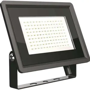 V-TAC Faro LED SMD 100W F-Series Colore NERO 6400K IP65 Merkproduct
