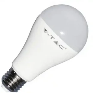 Tijdelijk Beschikbaar V-TAC VT-2015 LED E27 15W Bulb A65 - Colore Bianco NATURALE
