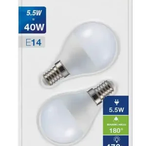 V-TAC VT-2146 BLISTER 2 LAMP. LED E14 4W P45 Weekendaanbieding