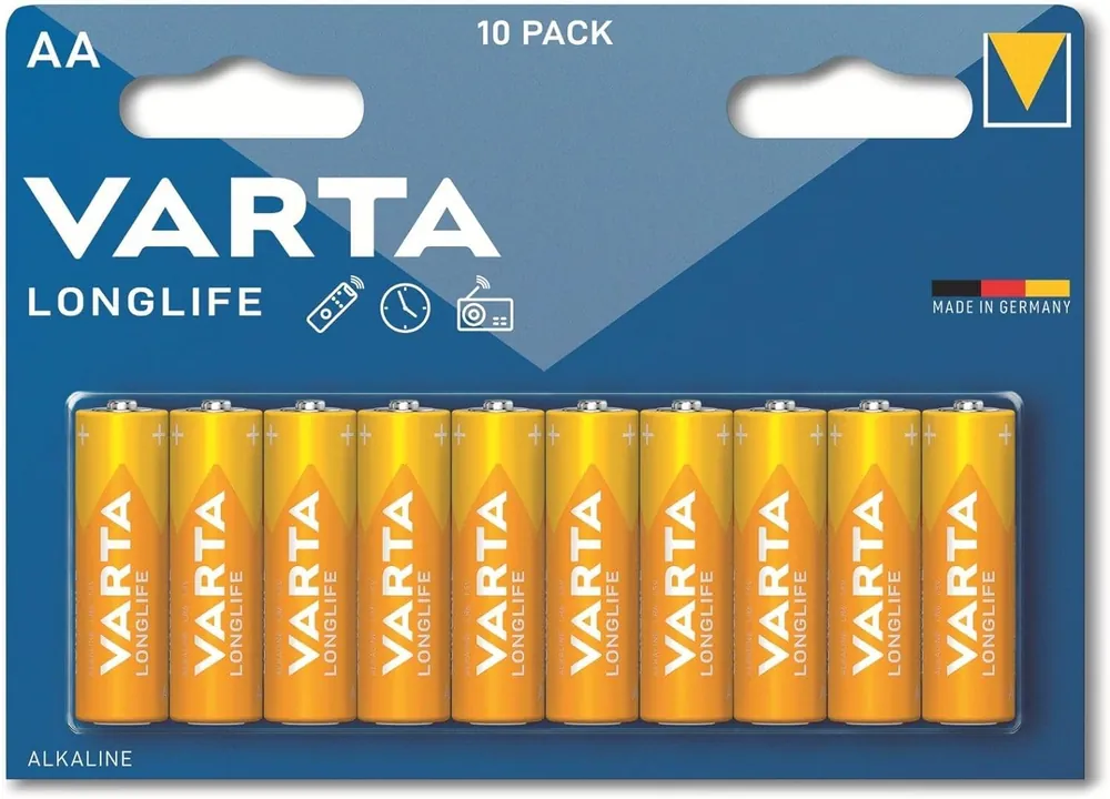Koop Vandaag VARTA LONGLIFE ALCALINE STILO AA BL.10 PZ