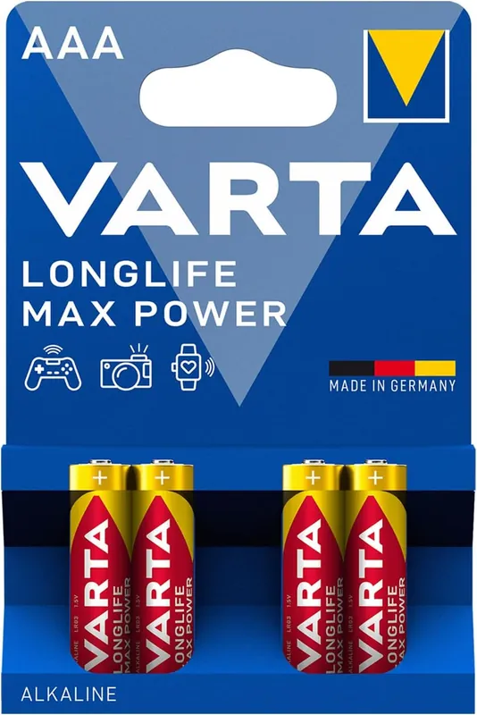 VARTA LONGLIFE Max Power - Batterie alcaline manganese, micro AAA Beperkte Voorraad