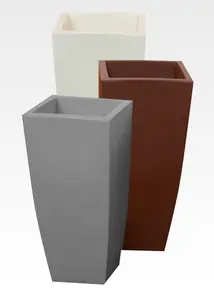 Speciale Aanbieding VASO HOME QUADRO CM.33X33X70H.GHIACCIO