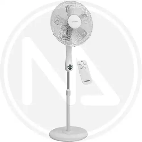 Populair VENTILATORE A PIANTANA MAURER 40CM 5 PALE C/TELECOMANDO BIANCO