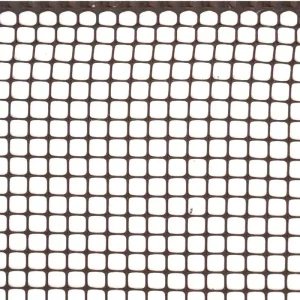 Goedkoop VERDELOOK Rete 10x10 cm Quadra a Bordi Non Taglienti, 1x5 m, MARRONE