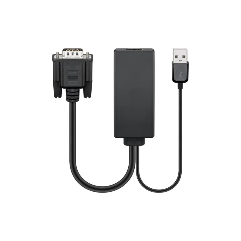 Lage Kosten VGA/HDMI™ Spina VGA (15-pin) + Spina USB 2.0 (tipo A) - Presa HDMI™ (tipo A)