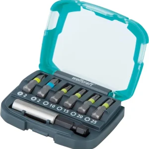 wolfcraft Bit-box con impronta a croce (PH/PZ) / TORX® (T), 7 pezzi Gereduceerde Prijs