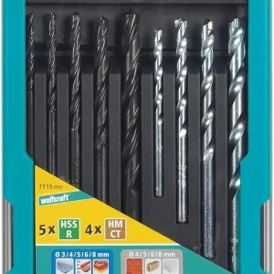 wolfcraft Set di punte per metallo-pietra da 9 pezzi Korting