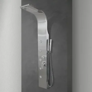 - Colonna Doccia Idromassaggio A Quattro Vie In Acciaio Inox Spazzolato Laatste Kans
