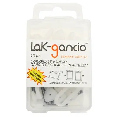 Hoge Kwaliteit 10 PZ LAK-GANCIO CON REGOLAZIONE IN ALTEZZA