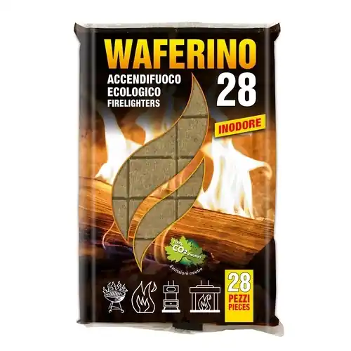 ACCENDIFUOCO ECOLOGICO WAFERINO28 Seizoensaanbieding