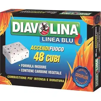 ACCENDIFUOCO LIGNITE DIAVOLINA LINEA BLU Gratis Retour