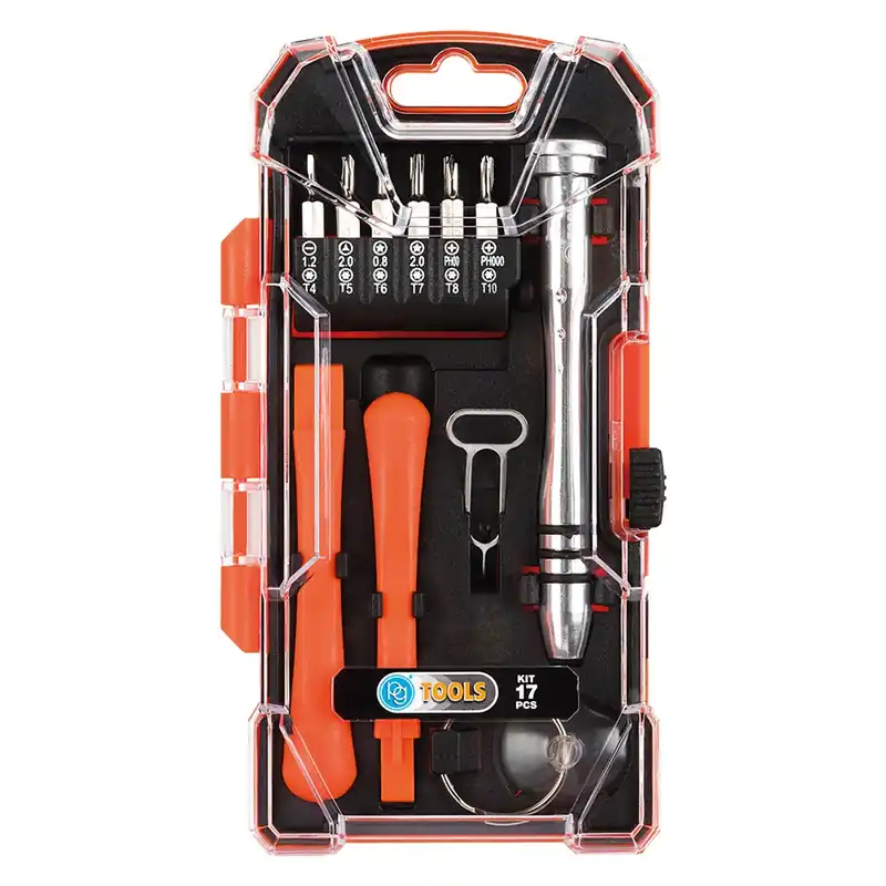 ACCESSORI RIPARAZIONE SMARTPHONE/PC IN KIT set 17 pezzi Tijdelijk Beschikbaar