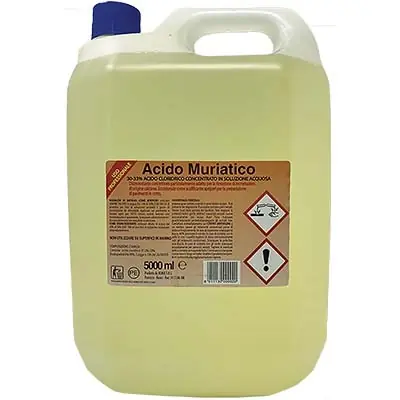 ACIDO CLORIDRICO MURIATICO 30-33%. Modello LT 5 Snelle Levering