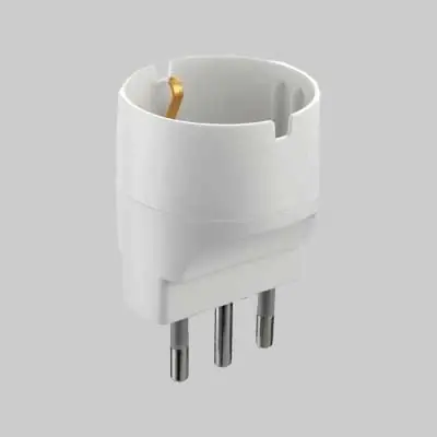 ADATTATORE SEMPLICE SCHUKO 10A. Modello ADATTATORE SEMPLICE SCHUKO 10A 2P+T - presa 10A 2P+T Betaalbaar