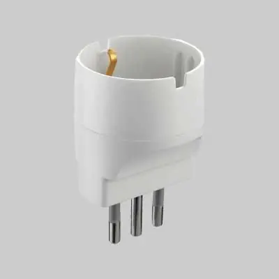 Laatste Kans ADATTATORE SEMPLICE SCHUKO 16A. Modello ADATTATORE SEMPLICE SCHUKO 16A 2P+T - presa 10A 2P+T - Colore Nero
