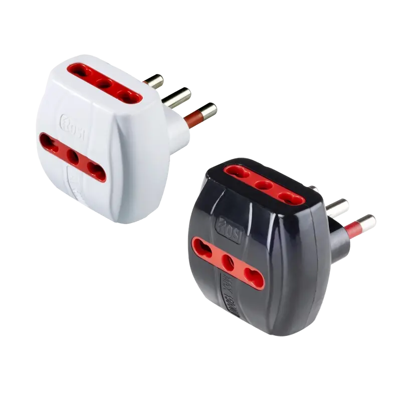 Merkproduct ADATTATORE TRIPLO 16A ROSI. Modello ADATTATORE TRIPLO 16A ROSI 2P+T - prese 10/16A 2P+T, Col. Bianco