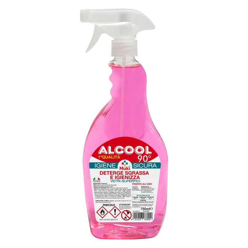 Weekendaanbieding ALCOOL ETILICO DENATURATO ‘1 QUALITA‘ 90 °‘ Lt. 0,5 - 90 % vol. - bottiglia