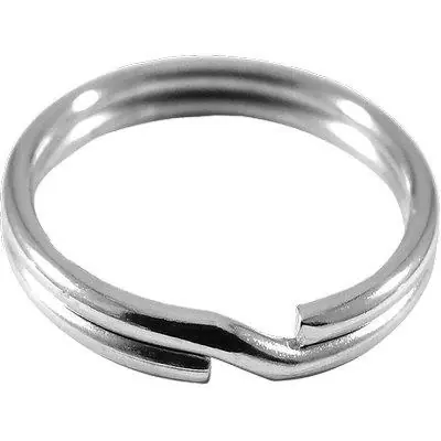 ANELLO PORTACHIAVE SELF. Modello ACCIAIO NICHELATO MM 30 CF=PZ 2 Laatste Versie