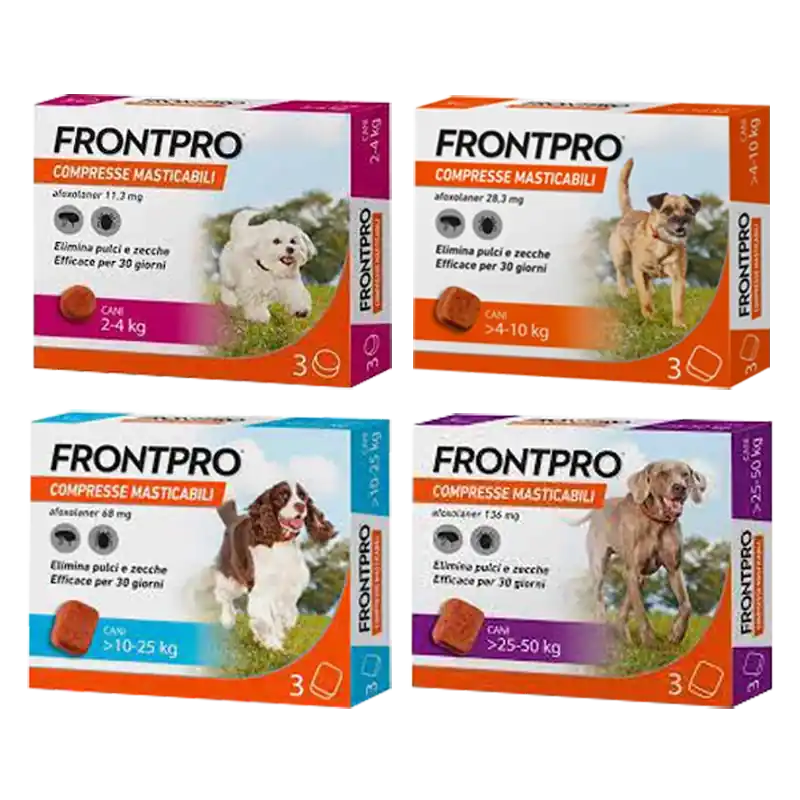Populair ANTIPARASSITARIO A COMPRESSE MASTICABILI ‘FRONTLINE‘