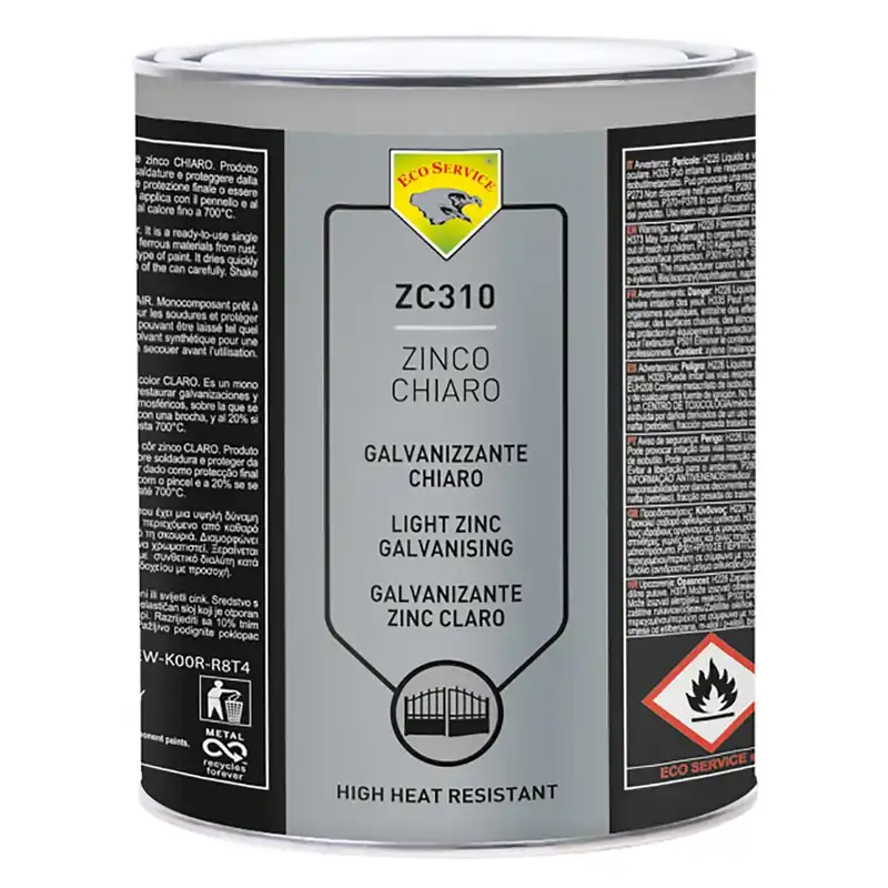 Beperkte Voorraad ANTIRUGGINE PROTETTIVA ‘ZINCO CHIARO‘ kg. 4 - liquido. Modello kg. 4 - liquido