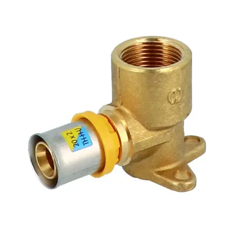 ATTACCO A MURO CON FLANGIA 3 FORI A PRESSARE PER MULTISTRATO. Misura 3/4" x 20 Koop Vandaag