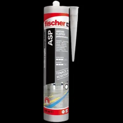 Adesivo sigillante Nero poliuretanico Fischer ASP 300ml. Colore Nero, KIT 1x Flitsaanbieding
