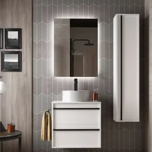 Beperkt Aanbod Set Bagno Completo AZALEA 60 cm - Bianco Opaco