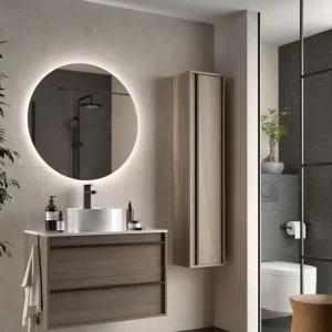 Koop Vandaag Set Bagno Completo AZALEA 80 cm Tondo - Rovere Eternity