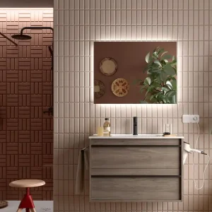 Shop Nu Set Bagno Completo CAMELIA 80 cm - Rovere Eternity