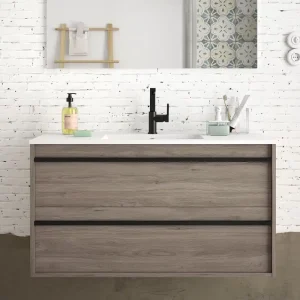 Set Bagno Completo GERANIO 100 cm senza Specchio - Rovere Eternity Seizoensaanbieding