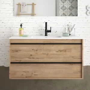 Set Bagno Completo GERANIO 100 cm senza Specchio - Rovere Ostippo Korting