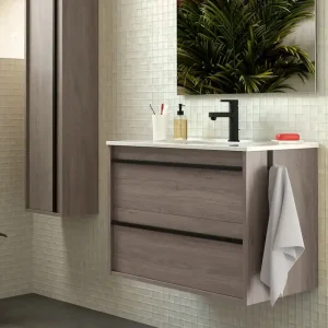 Betrouwbaar Set Bagno Completo GERANIO 70 cm senza Specchio - Rovere eternity