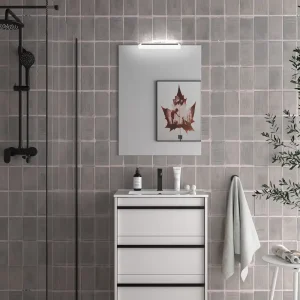 Must-Have Set Bagno Completo GIACINTO 60 cm con Specchio - Bianco Opaco