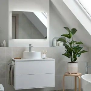 Set Bagno Completo IRIS 80 cm - Bianco Opaco Betaalbaar