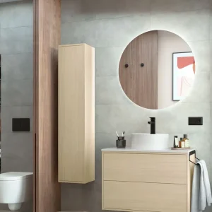 Set Bagno Completo IRIS 80 cm Tondo - Legno Hoge Kwaliteit