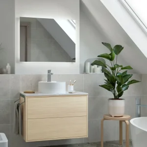 Set Bagno Completo IRIS 80 cm - Legno Op = Op
