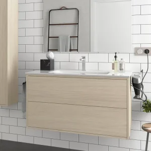 Hoge Kwaliteit Set Bagno Completo NARCISO 100 cm senza Specchio - Legno