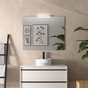 Set Bagno Completo PRIMULA 100 cm con Specchio - Bianco Opaco Premium