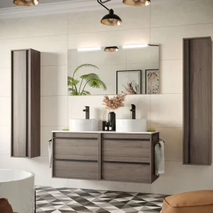 Set Bagno Completo PRIMULA 120 cm con Specchio -Rovere Eternity Betaalbaar