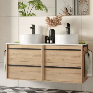 Set Bagno Completo PRIMULA 120 cm senza Specchio -Rovere Ostippo Direct Verzonden