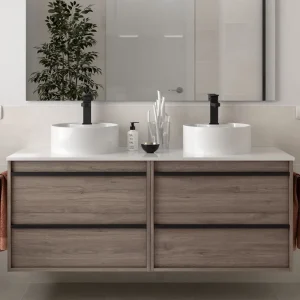 Hete Deal Set Bagno Completo PRIMULA 140 cm senza Specchio - Rovere Eternity