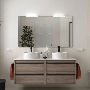 Set Bagno Completo PRIMULA 140 cm con Specchio - Rovere Eternity Goedkoop