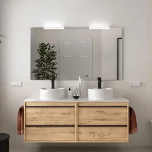 Weekendaanbieding Set Bagno Completo PRIMULA 140 cm con Specchio - Rovere Ostippo