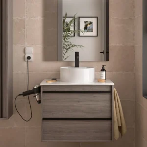 Weekendaanbieding Set Bagno Completo PRIMULA 70 cm senza Specchio - Rovere Eternity
