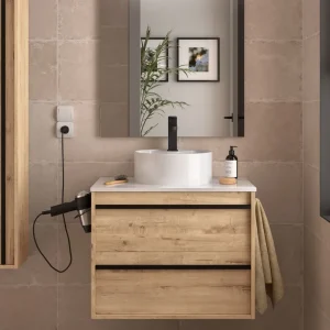 Weekendaanbieding Set Bagno Completo PRIMULA 70 cm senza Specchio - Rovere Ostippo