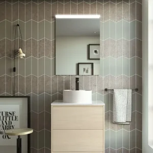 Hete Deal Set Bagno Completo TULIPANO 60 cm con Specchio - Legno